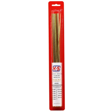 K&S Metals 3405 Round Brass Rod Assortment 0.020" thru .072" x 12" (11pc)