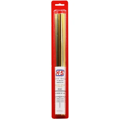 K&S Metals 3407 Brass Strip Assortment (12 Pieces)