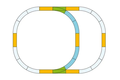 PIKO 35302 G Double Oval Track Set