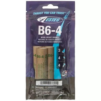 Estes Rockets 010021 EST10021 B6-4 Engines 3 Pack
