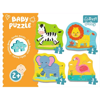 Trefl 36073 Baby Classic Puzzle: Animals on the Safari - Trefl USA