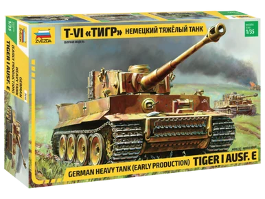 Zvezda 3646 1/35 German Tiger I Ausf E Early Tank - Zvezda Models