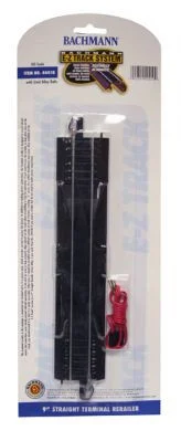 Bachmann 44410 HO Steel 9" Straight Terminal Rerailer EZ Track Section