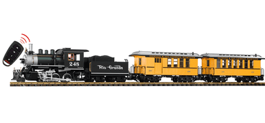 PIKO 38112 G 2-6-0 Mini-Mogul Locomotive R/C Starter Set - D&RGW #248