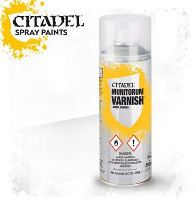 Warhammer Colour 62-03 Munitorum Varnish Spray (400ml)
