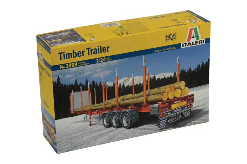 Timber Trailer 1/24 Scale Model Kit - Italeri