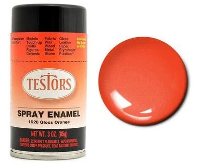 Testors 1628 Competition Orange Enamel Spray 3oz