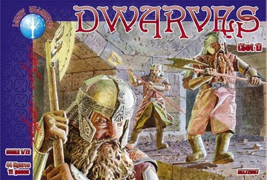 Dark Alliance ALL72007 Dwarves Set #1 1/72 Scale Figures (44) - Alliance Figures