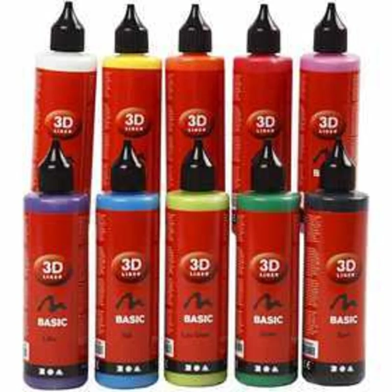 3D Liner, asstd. colours, Basic, 10x100ml