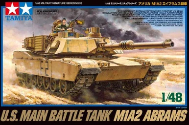 Tamiya 32592 1/48 U.S. Main Battle Tank M1A2 Abrams Model Kit