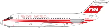 TRANS WORLD AIRLINES DC-9-15 Reg: N1067T V1-400009 Scale 1:400
