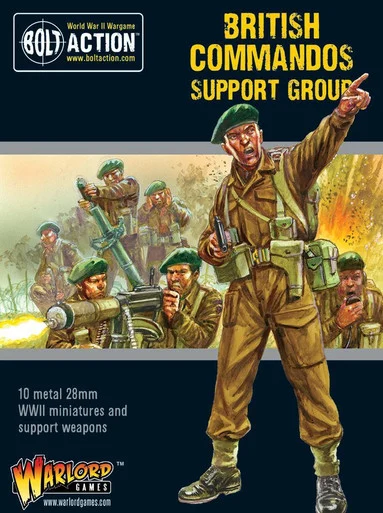 Bolt Action: British - Commandos Support Group (HQ, Mortar & MMG)