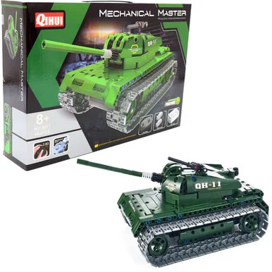 Qihui 8011 Tech Bricks R/C Tank Green STEM