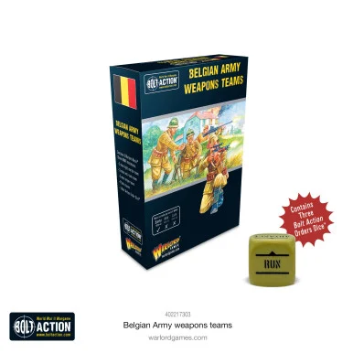 Bolt Action: Belgians - Belgian Army weapons teams