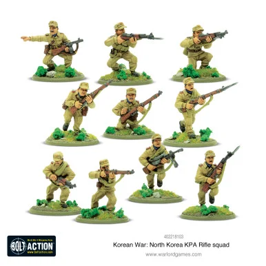 Bolt Action: Korean War - North Korean KPA Rifle squad