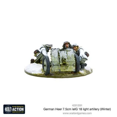 Bolt Action: Germans - German Heer 7.5cm leIG 18 Light Artillery (Winter)