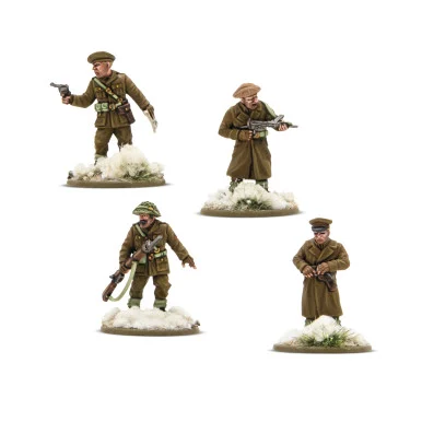 Bolt Action: British - British & Canadian Platoon Commanders (Winter)