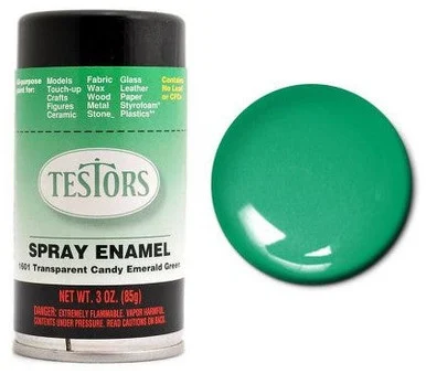 Testors 1601 Candy Emerald Green Enamel Spray 3oz