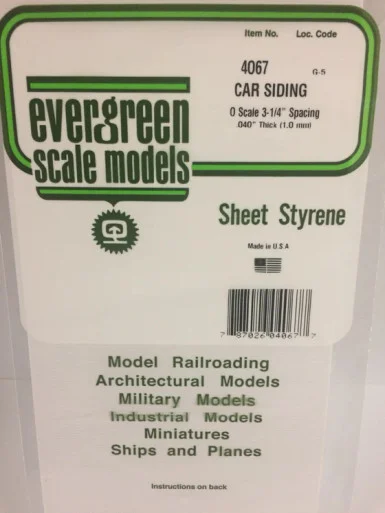 4067 - FREIGHT CAR SIDING .040" O