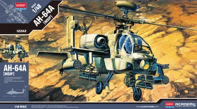 Academy Models 12262 AH-64A Apache Helicopter 1/48 Scale Model Kit
