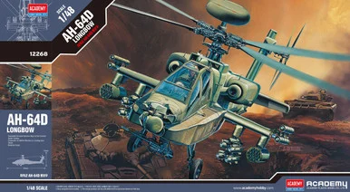 Academy Models 12268 AH-64D Apache Longbow 1/48 Scale Model Kit