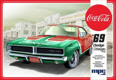 MPC 919 1969 Dodge Charger RT Coca Cola 1/25 Scale Snap Model Kit
