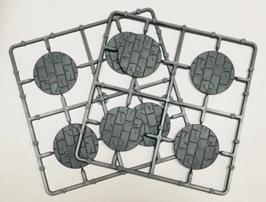 BASES: 40mm Diameter Paved Effect Bases - RENRN40DIAPAVED