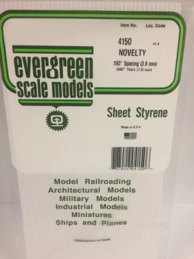4150 - NOVELTY STYRENE PLASTIC .150"