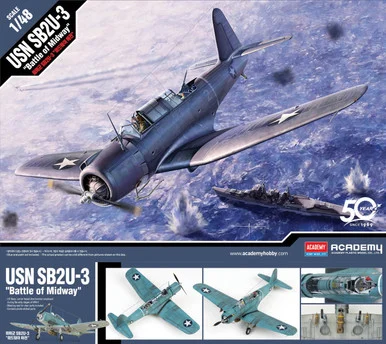 Academy Models 12324 SB2U-3 Vindicator "Battle of Midway" 1/48 Scale Model Kit