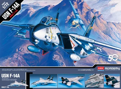 Academy Models 12471 USN F-14A Tomcat Fighter 1/72 Scale Model Kit