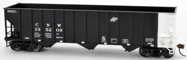 Bowser 41702 HO 100 Ton 3-Bay Hopper Car Chicago & North Western #135237 RTR