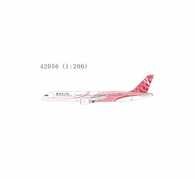Delta Air Lines 757-200/w N610DL special Song paint scheme for Breast Cancer Awareness with stand 42056 Scale 1:200