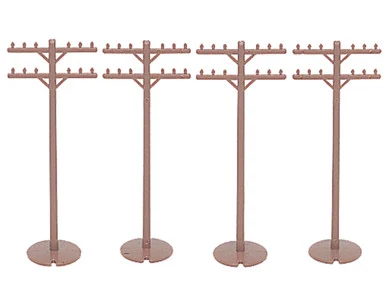 Bachmann 42102 HO Telephone Poles 12 pieces