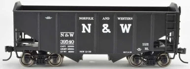 Bowser 43081 HO 55 Ton Fishbelly Peaked End Hopper Car Norfolk & Western #57231 RTR - Bowser Manufacturing