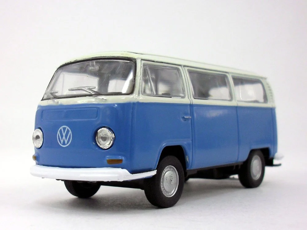 Volkswagen Type 2 “Bus” T2 (Blue) 1:38 Scale Diecast Car (No Retail Box) - Welly