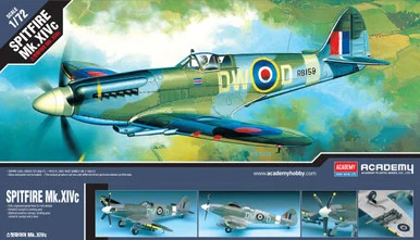 Academy Models 12484 Spitfire Mk.XIVC 1/72 Scale Model Kit Scale Plastic Model Kit