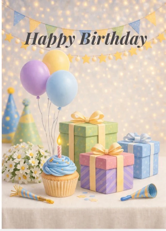 Tender Moments Co. Party-Themed Birthday Card