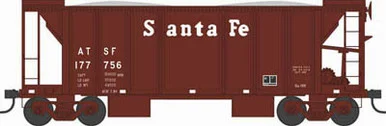Bowser 43142 HO 70 Ton 2 Bay Ballast Car w/ Side Chutes Hopper Sante Fe #177835 RTR - Bowser Manufacturing