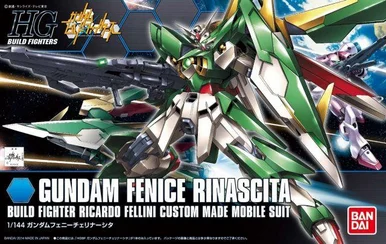 Bandai 5059563 #017 Gundam Fenice Rinascita Build Fighter Ricardo Fellini Custom Made Mobile Suit HG 1/144 Scale Model Kit