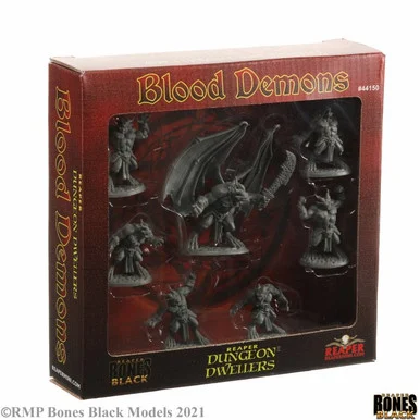 Reaper Miniatures 44150 Blood Demons Boxed Set 25mm Figures - Reaper Bones