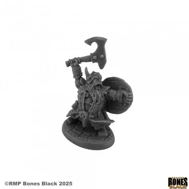 44245 - Bones Black: Dhulrekk Thulfinson, Rune Warrior Dwarf Fighter