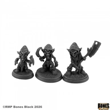44289 - Bones Black: Redcaps (3) Mischievous Fey