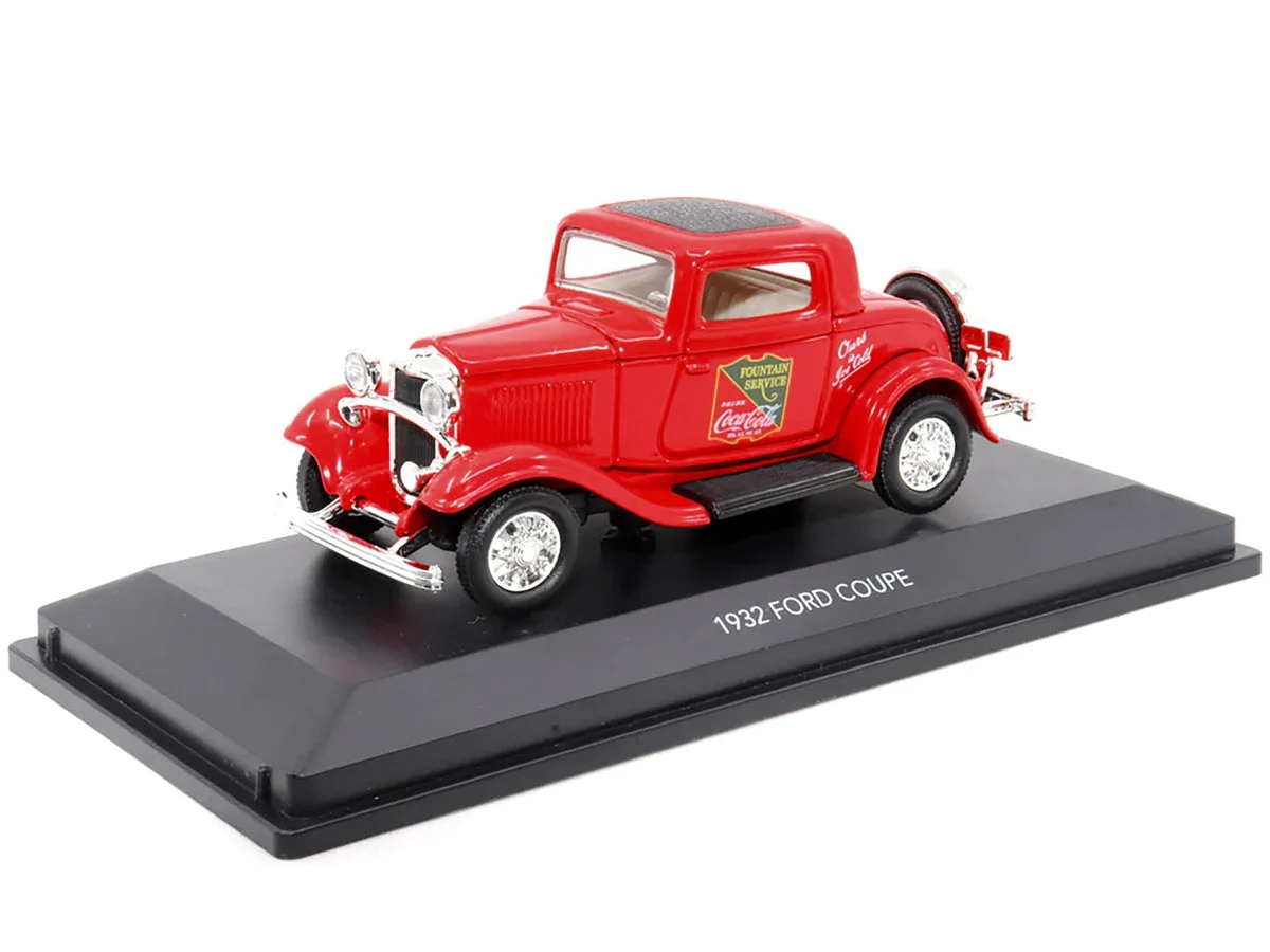 1932 Ford Coupe Red with Black Top 1/43 Diecast Model Car by Motor City Classics - Motorcity Classics