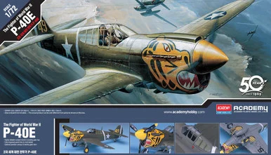 Academy Models 12468 P-40E Warhawk Fighter 1/72 Scale Model Kit