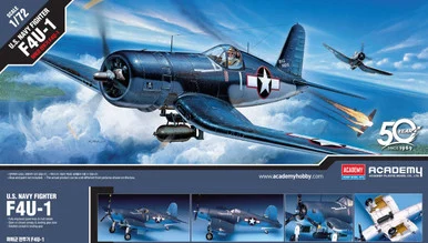 Academy Models 12457 F4U-1 Corsair U.S. Navy Fighter1 /72 Scale Model Kit