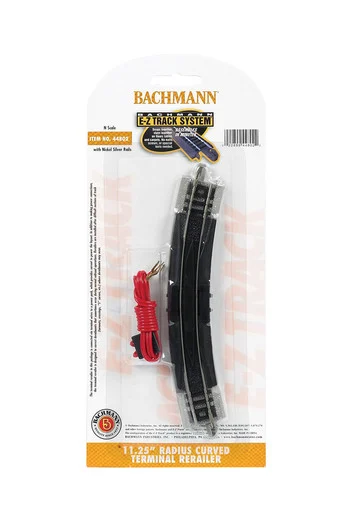 Bachmann 44802 11.25 RADIUS TERMINAL RERAILER w/WIRE (1/card)