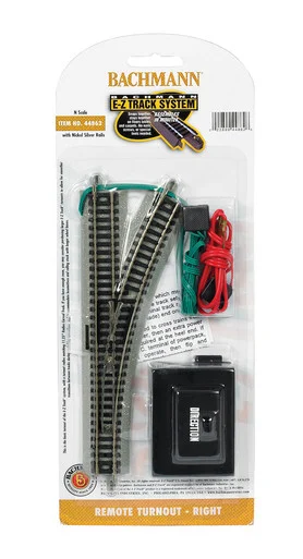 Bachmann 44862 N Nickel Silver EZ Remote Turnout Right