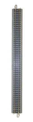 Bachmann 44882 N E-Z Track 10" Straight Nickel Silver Track w/ Gray Roadbed