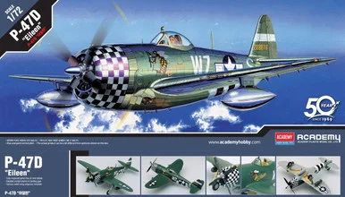Academy Models 12474 Republic P-47D Thunderbolt Eileen 1/72 Scale Model Kit