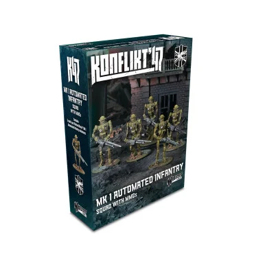 Konflikt '47: Mk I Automated Infantry Squad with MMG - Warlord Games - WLG